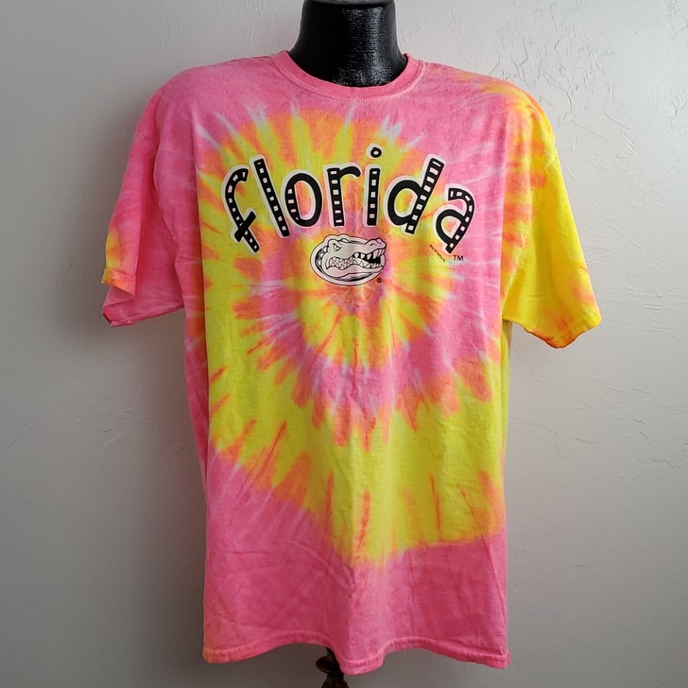 Gildan Tie Dye t-shirt cotton "Florida " size XL graphic